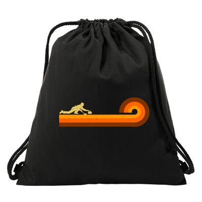 Curl Sport Retro Vintage Sunset Drawstring Bag