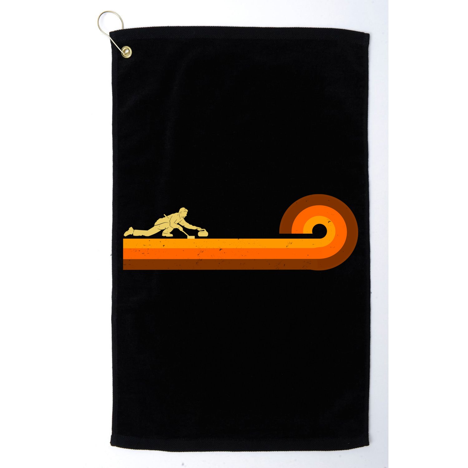 Curl Sport Retro Vintage Sunset Golf Towel