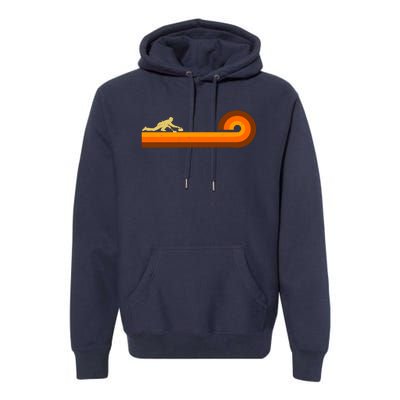 Curl Sport Retro Vintage Sunset Premium Hoodie