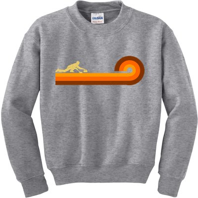 Curl Sport Retro Vintage Sunset Kids Sweatshirt