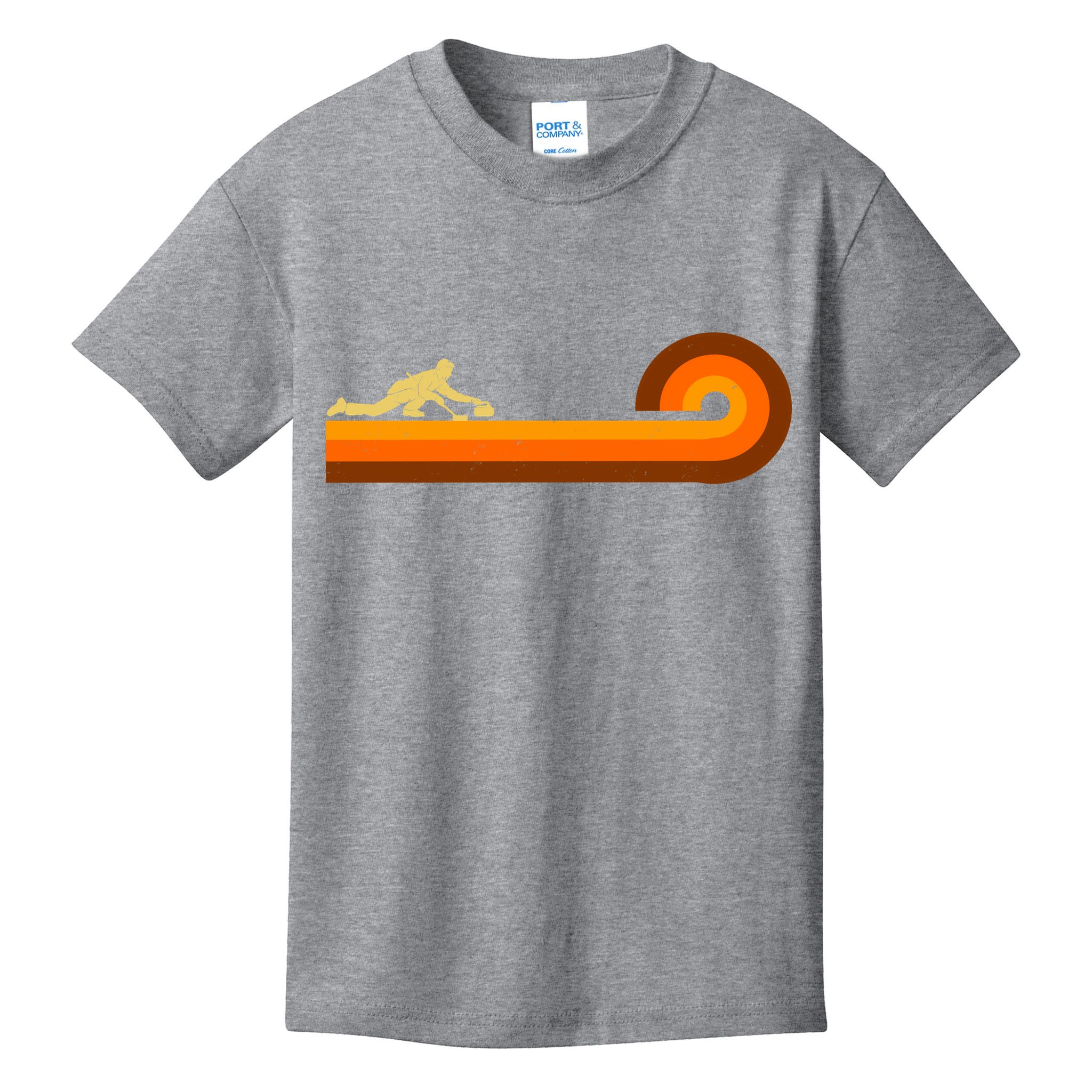Curl Sport Retro Vintage Sunset Kids T-Shirt