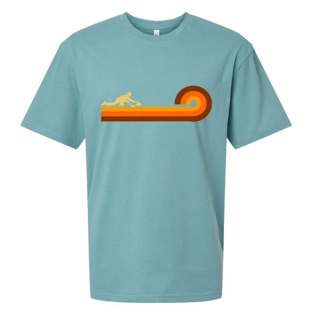 Curl Sport Retro Vintage Sunset Sueded Cloud Jersey T-Shirt