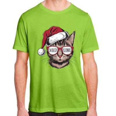 Cat Sunglasses Rizzmas Christmas Rizz Santa Claus Adult ChromaSoft Performance T-Shirt