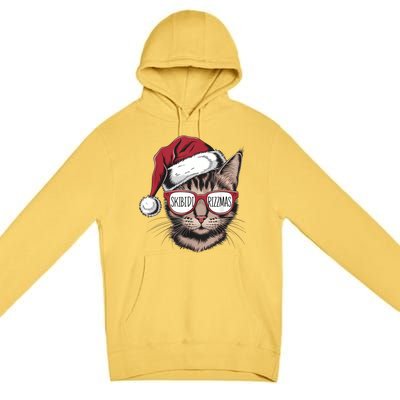 Cat Sunglasses Rizzmas Christmas Rizz Santa Claus Premium Pullover Hoodie