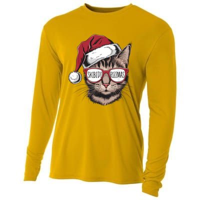 Cat Sunglasses Rizzmas Christmas Rizz Santa Claus Cooling Performance Long Sleeve Crew