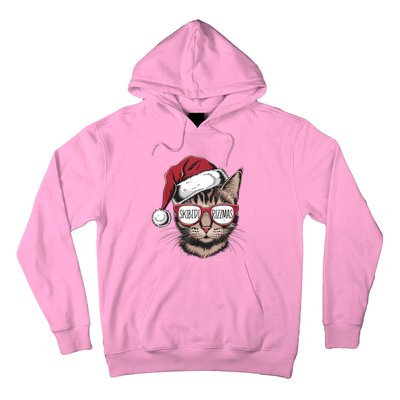 Cat Sunglasses Rizzmas Christmas Rizz Santa Claus Hoodie