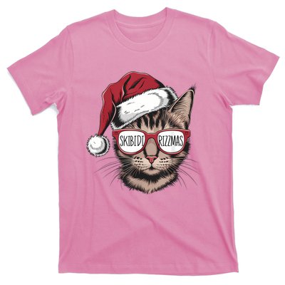 Cat Sunglasses Rizzmas Christmas Rizz Santa Claus T-Shirt