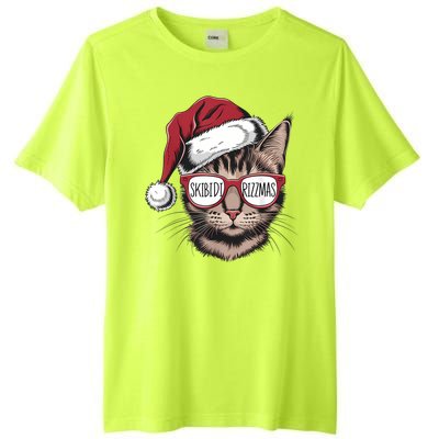 Cat Sunglasses Rizzmas Christmas Rizz Santa Claus Tall Fusion ChromaSoft Performance T-Shirt