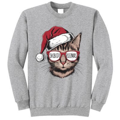 Cat Sunglasses Rizzmas Christmas Rizz Santa Claus Sweatshirt