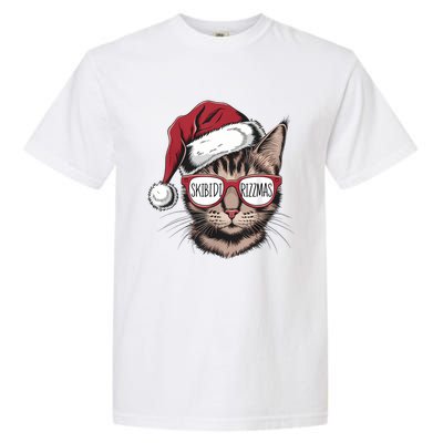 Cat Sunglasses Rizzmas Christmas Rizz Santa Claus Garment-Dyed Heavyweight T-Shirt