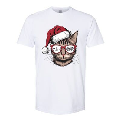 Cat Sunglasses Rizzmas Christmas Rizz Santa Claus Softstyle CVC T-Shirt