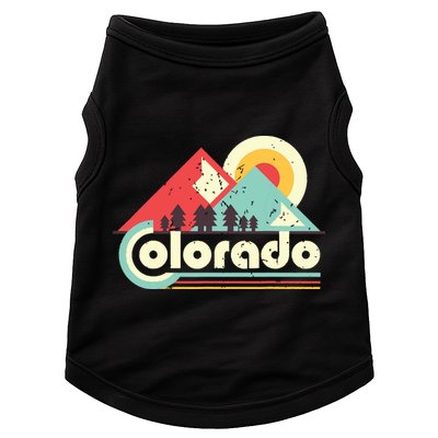Colorado State Retro Vintage Distressed Flag Doggie Tank