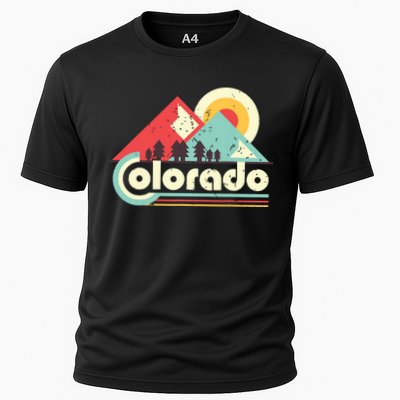 Colorado State Retro Vintage Distressed Flag Performance Shirt