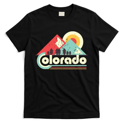 Colorado State Retro Vintage Distressed Flag T-Shirt