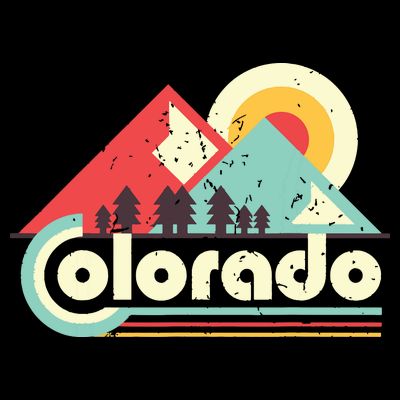 Colorado State Retro Vintage Distressed Flag T-Shirt