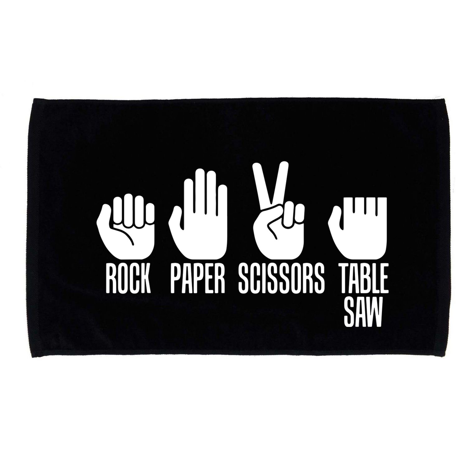 Carpenters Shirts Rock Paper Scissor Table Saw Carpentry Gift Microfiber Hand Towel