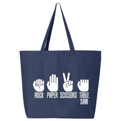 Carpenters Shirts Rock Paper Scissor Table Saw Carpentry Gift 25L Jumbo Tote