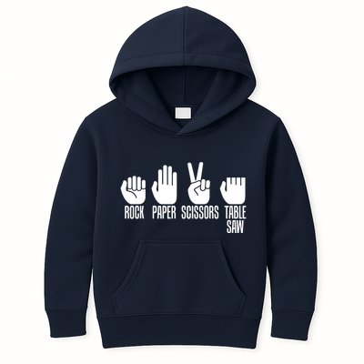 Carpenters Shirts Rock Paper Scissor Table Saw Carpentry Gift Kids Hoodie