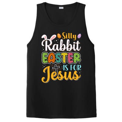 Christian Silly Rabbit Easter For Jesus Men Boys Teen PosiCharge Competitor Tank