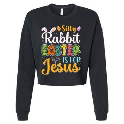 Christian Silly Rabbit Easter For Jesus Men Boys Teen Cropped Pullover Crew