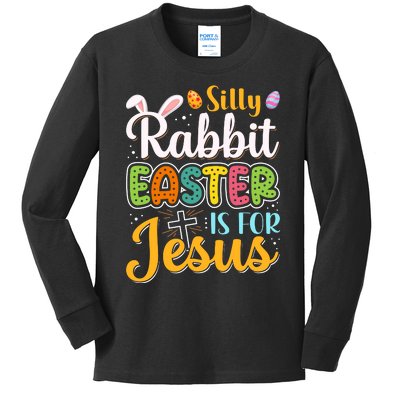 Christian Silly Rabbit Easter For Jesus Men Boys Teen Kids Long Sleeve Shirt