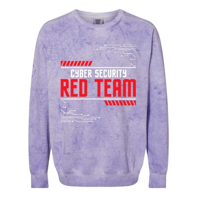 Cyber Security Red Team Computer Engineer Hacker Hacking Colorblast Crewneck Sweatshirt