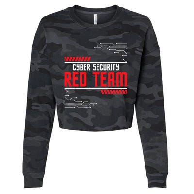 Cyber Security Red Team Computer Engineer Hacker Hacking Cropped Pullover Crew