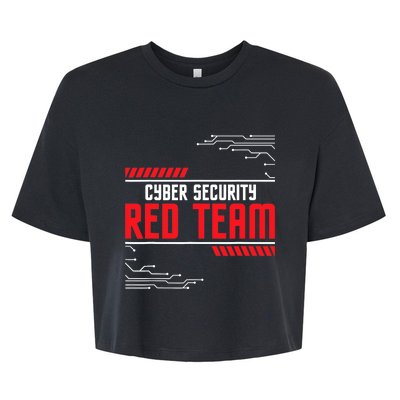 Cyber Security Red Team Computer Engineer Hacker Hacking Bella+Canvas Jersey Crop Tee