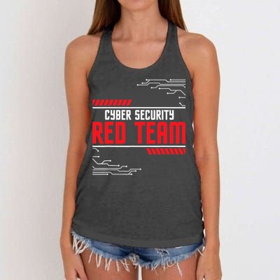 Cyber Security Red Team Computer Engineer Hacker Hacking Women's Knotted Racerback Tank