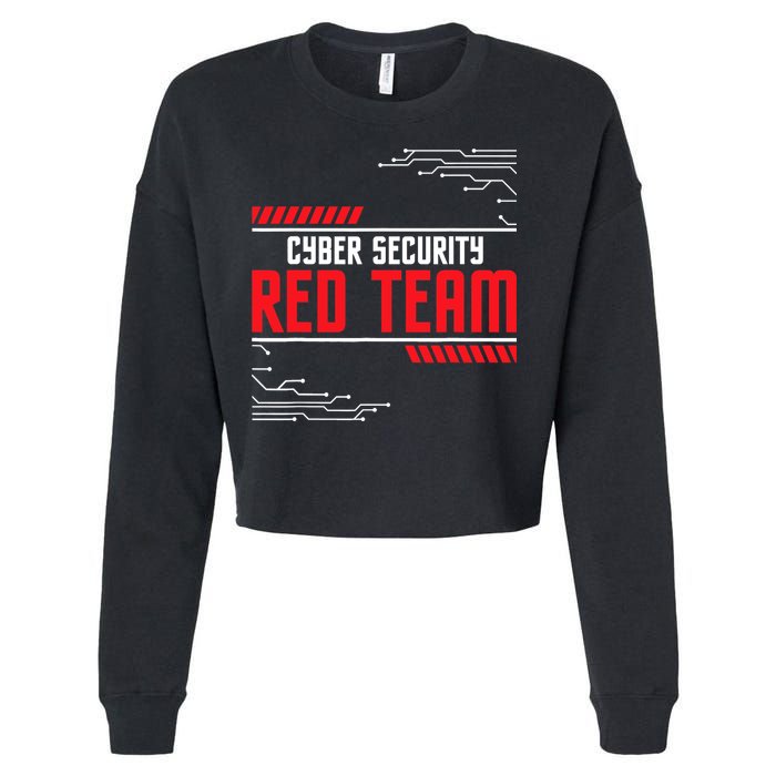 Cyber Security Red Team Computer Engineer Hacker Hacking Cropped Pullover Crew