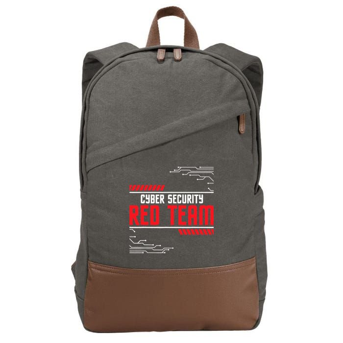 Cyber Security Red Team Computer Engineer Hacker Hacking Cotton Canvas Backpack