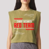 Cyber Security Red Team Computer Engineer Hacker Hacking Garment-Dyed Women's Muscle Tee