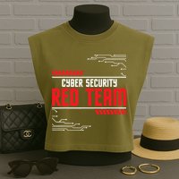 Cyber Security Red Team Computer Engineer Hacker Hacking Garment-Dyed Women's Muscle Tee