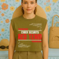 Cyber Security Red Team Computer Engineer Hacker Hacking Garment-Dyed Women's Muscle Tee