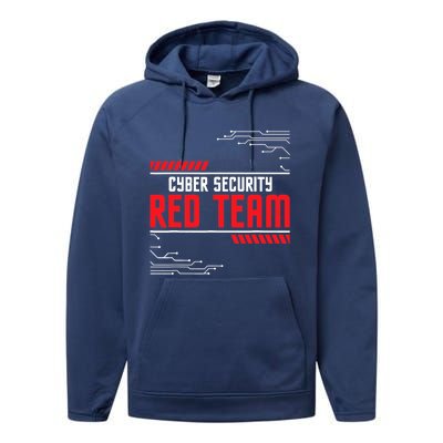 Cyber Security Red Team Computer Engineer Hacker Hacking Performance Fleece Hoodie