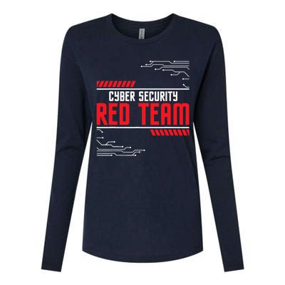 Cyber Security Red Team Computer Engineer Hacker Hacking Womens Cotton Relaxed Long Sleeve T-Shirt