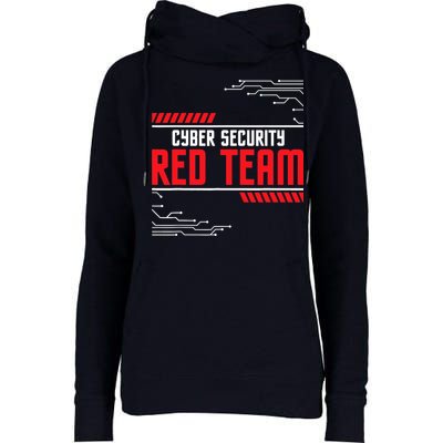 Cyber Security Red Team Computer Engineer Hacker Hacking Womens Funnel Neck Pullover Hood
