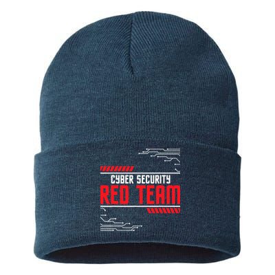 Cyber Security Red Team Computer Engineer Hacker Hacking Sustainable Knit Beanie