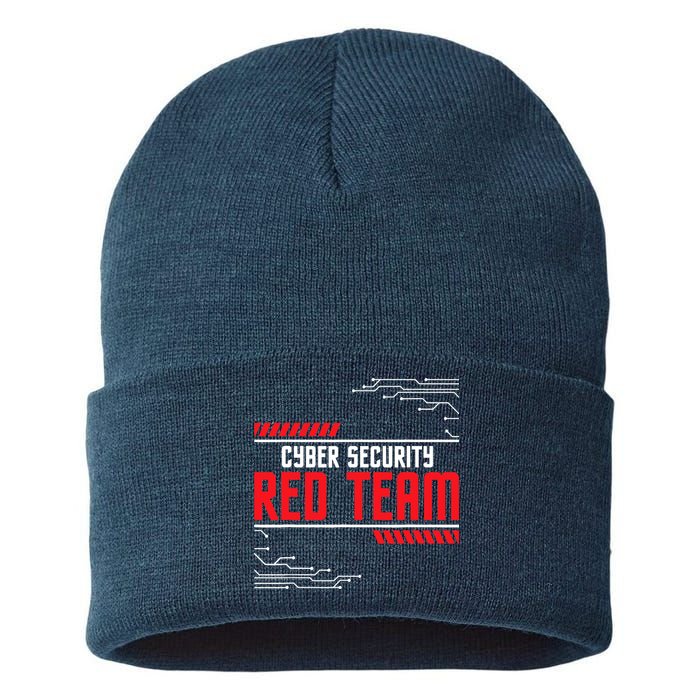 Cyber Security Red Team Computer Engineer Hacker Hacking Sustainable Knit Beanie