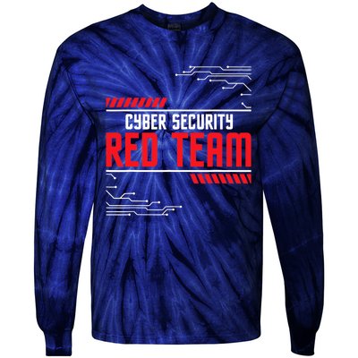 Cyber Security Red Team Computer Engineer Hacker Hacking Tie-Dye Long Sleeve Shirt