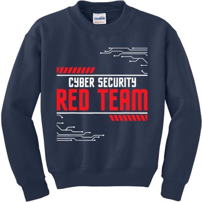 Cyber Security Red Team Computer Engineer Hacker Hacking Kids Sweatshirt