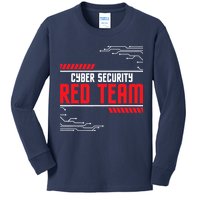Cyber Security Red Team Computer Engineer Hacker Hacking Kids Long Sleeve Shirt