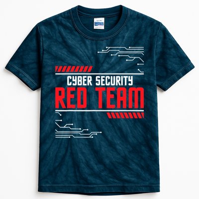 Cyber Security Red Team Computer Engineer Hacker Hacking Kids Tie-Dye T-Shirt