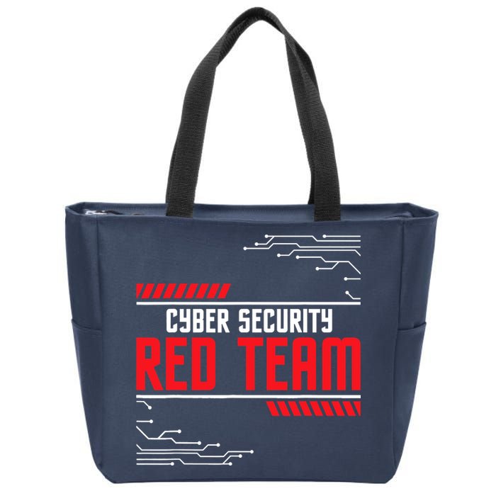 Cyber Security Red Team Computer Engineer Hacker Hacking Zip Tote Bag