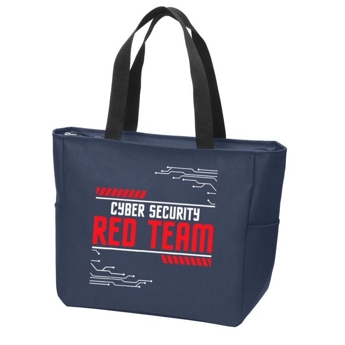 Cyber Security Red Team Computer Engineer Hacker Hacking Zip Tote Bag