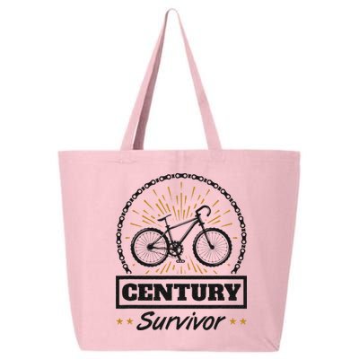Century Survivor Road Cycling Ride 100 Miles 25L Jumbo Tote