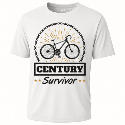 Century Survivor Road Cycling Ride 100 Miles Performance Shirt