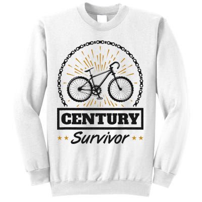 Century Survivor Road Cycling Ride 100 Miles Sweatshirt