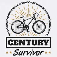 Century Survivor Road Cycling Ride 100 Miles Flat Bill Trucker Hat
