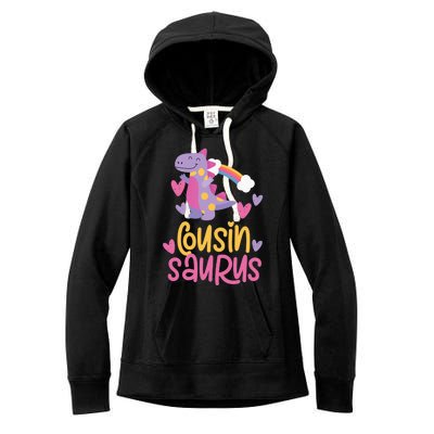 Cousin Saurus Rex Dinosaur Women's Fleece Hoodie